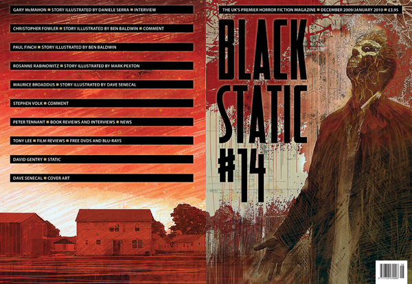 Black Static 14 (cover art by Dave Senecal)